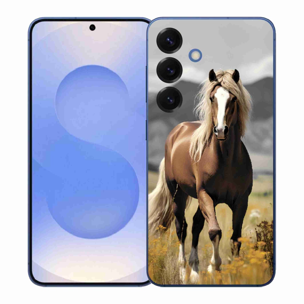 Gélový kryt mmCase na Samsung Galaxy S26+ - hnedý kôň 1