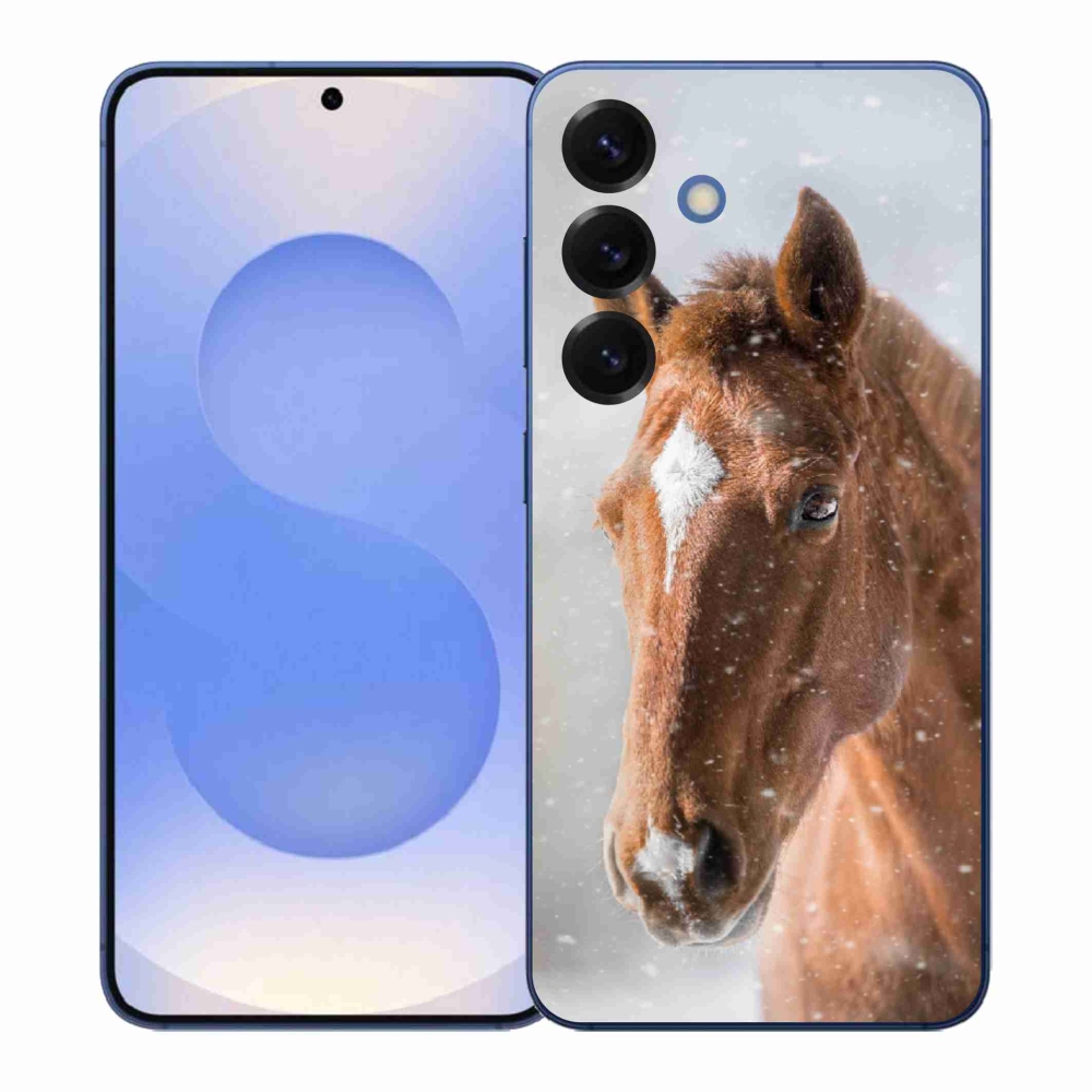 Gélový kryt mmCase na Samsung Galaxy S26+ - hnedý kôň 2