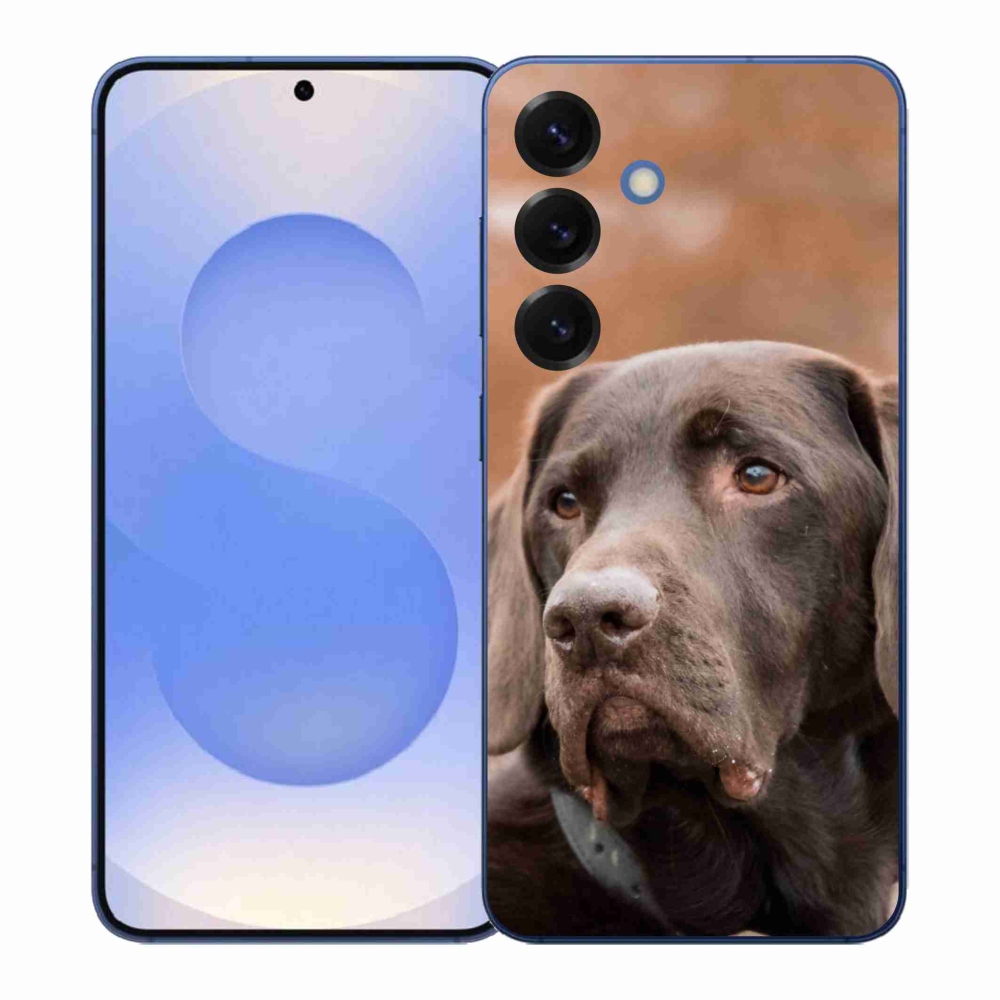 Gélový kryt mmCase na Samsung Galaxy S26+ - hnedý labrador