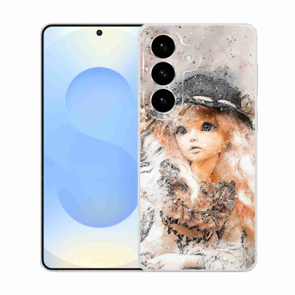 Gélový kryt mmCase na Samsung Galaxy S26 - dievčatko s klobúkom