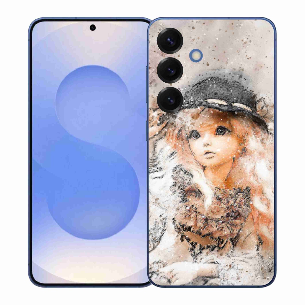 Gélový kryt mmCase na Samsung Galaxy S26+ - dievčatko s klobúkom