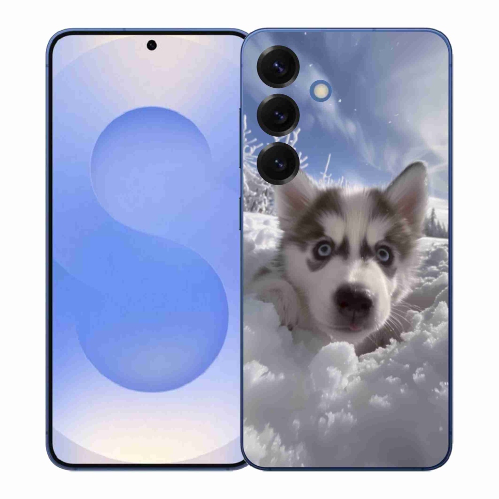 Gélový kryt mmCase na Samsung Galaxy S26+ - husky v snehu