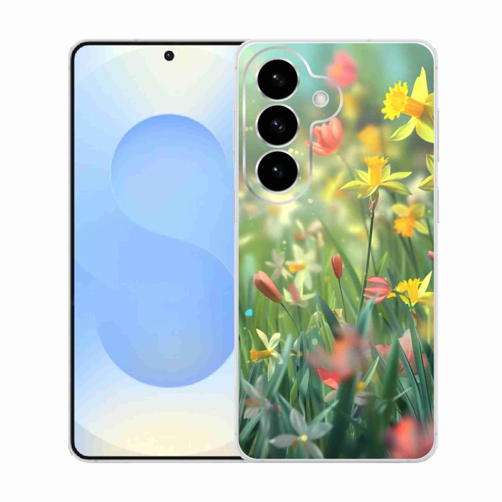 Gélový kryt mmCase na Samsung Galaxy S26 - jarné kvety