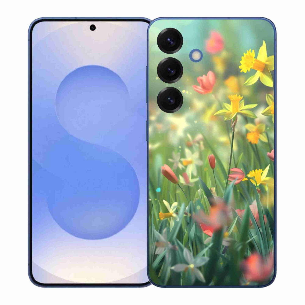 Gélový kryt mmCase na Samsung Galaxy S26+ - jarné kvety