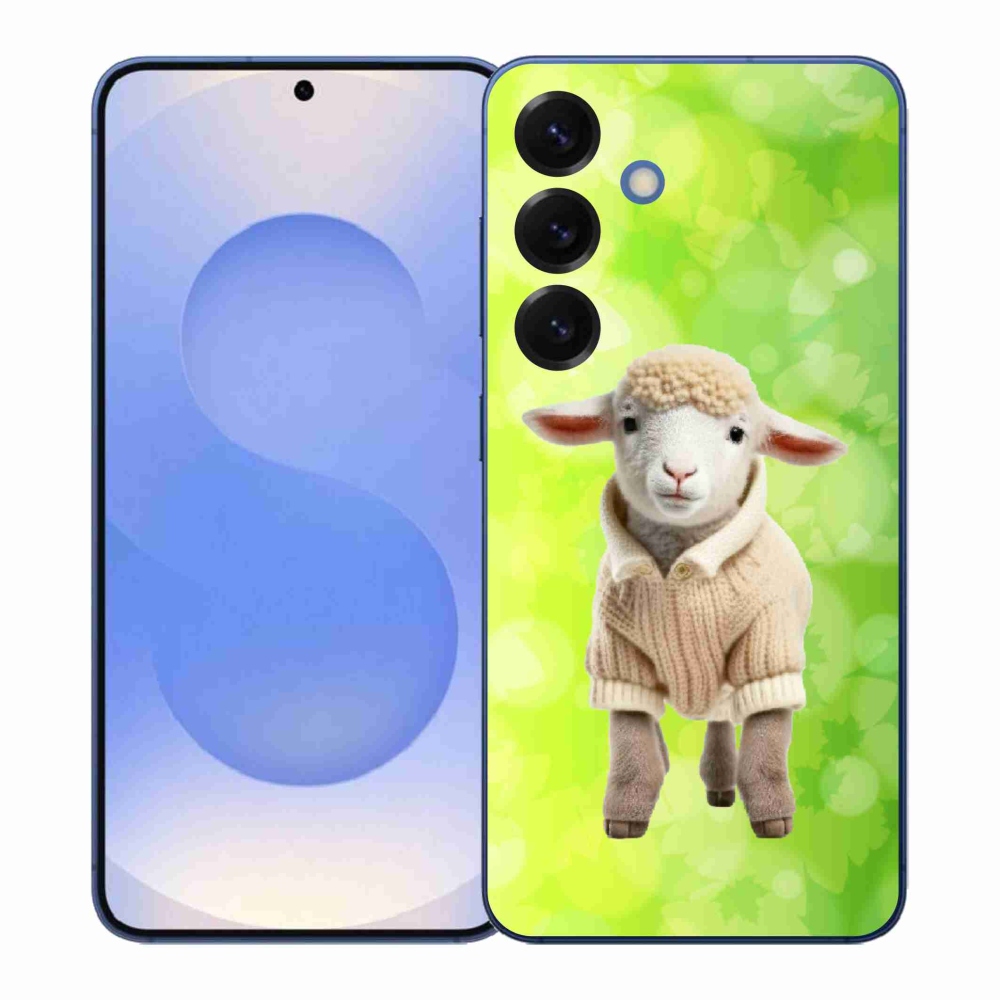 Gélový kryt mmCase na Samsung Galaxy S26+ - jahňa vo svetri