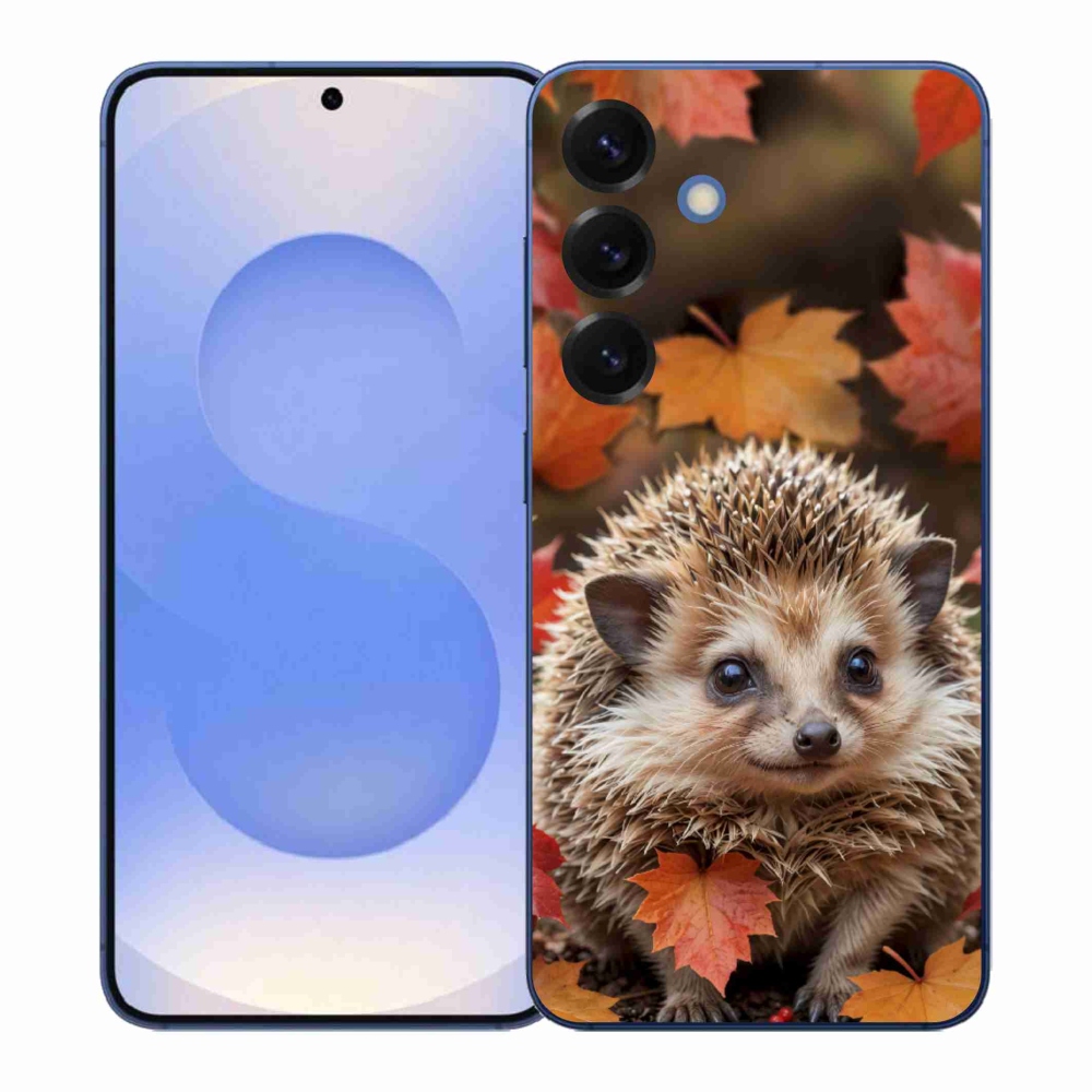 Gélový kryt mmCase na Samsung Galaxy S26+ - ježko v lístii