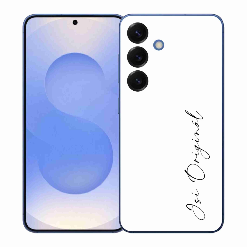 Gélový kryt mmCase na Samsung Galaxy S26+ - si originál biele pozadie