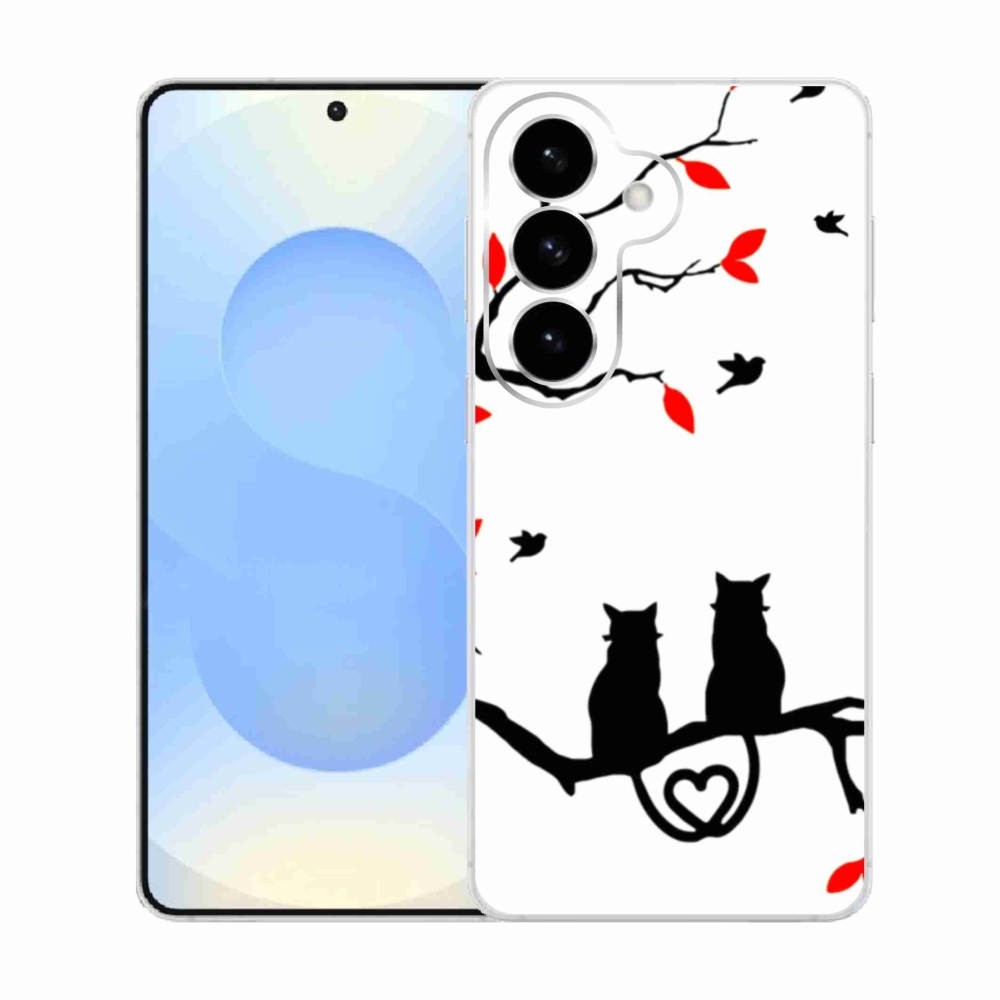 Gélový kryt mmCase na Samsung Galaxy S26 - mačacia láska