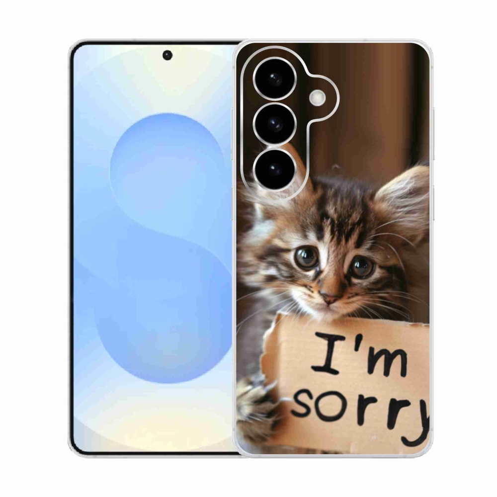 Gélový kryt mmCase na Samsung Galaxy S26 - mačacie ospravedlnenie