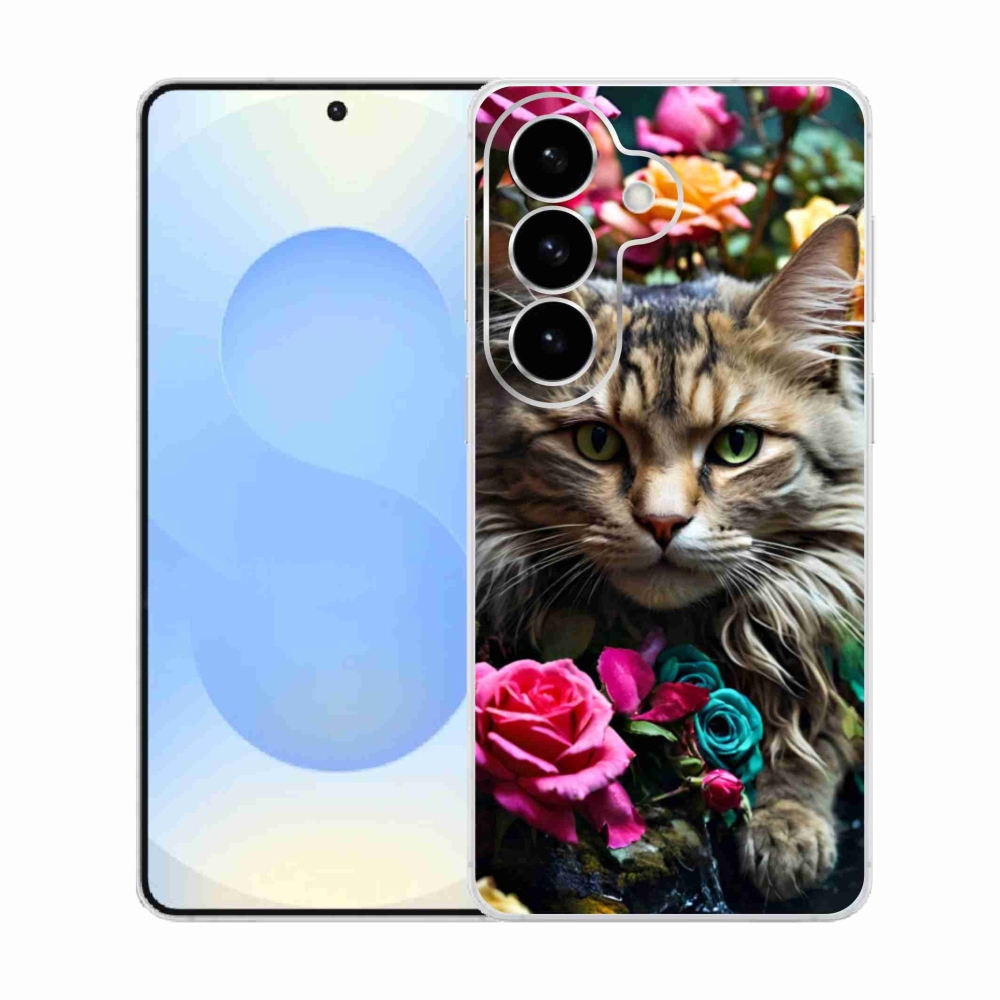 Gélový kryt mmCase na Samsung Galaxy S26 - mačacie pohľad 2