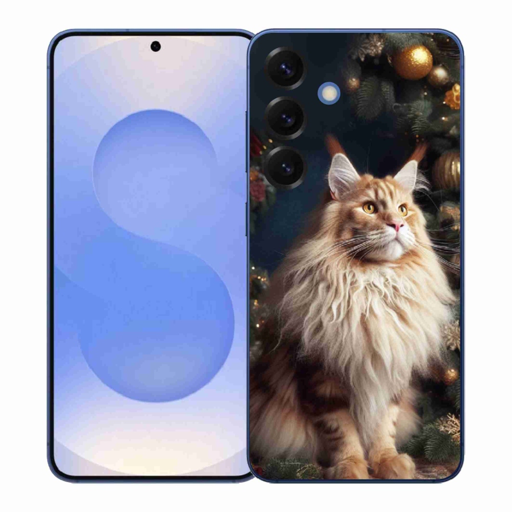 Gélový kryt mmCase na Samsung Galaxy S26+ - mačka pri stromčeku