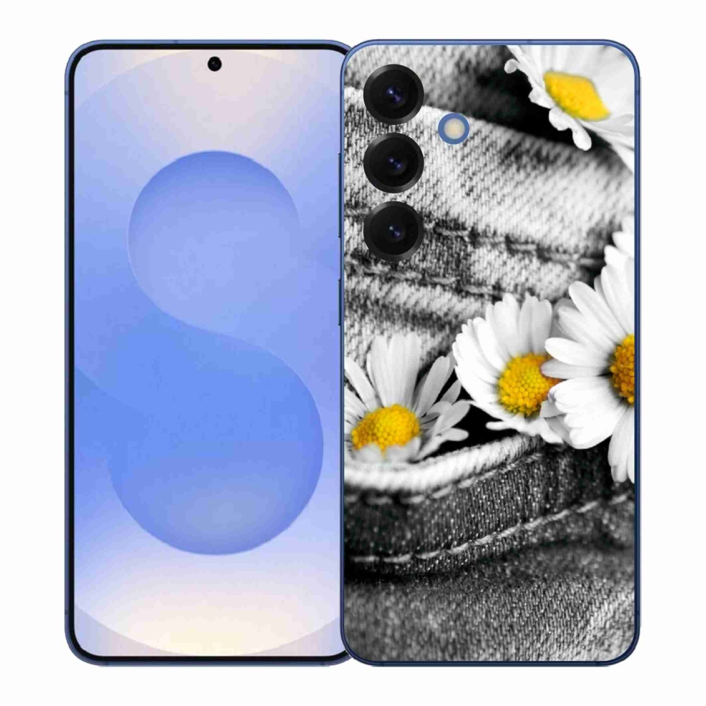 Gélový kryt mmCase na Samsung Galaxy S26+ - margaréty