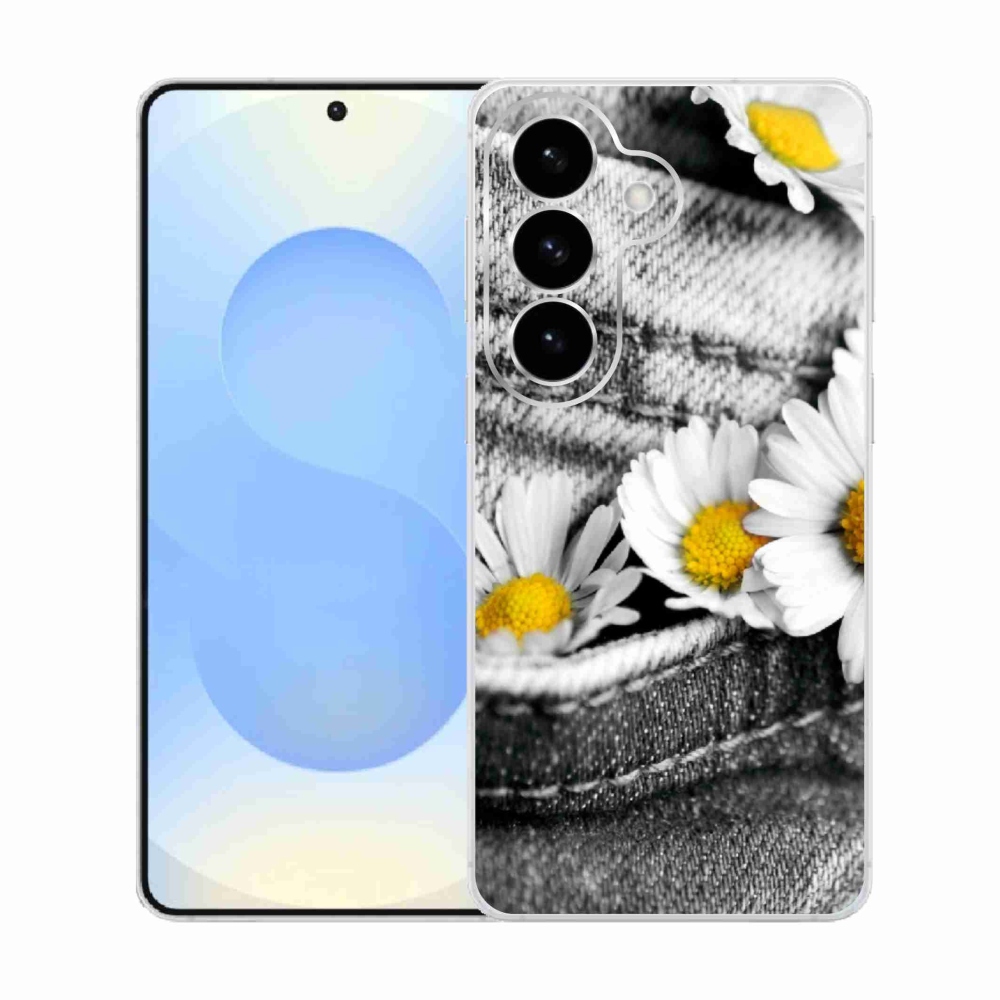 Gélový kryt mmCase na Samsung Galaxy S26 - margarétky