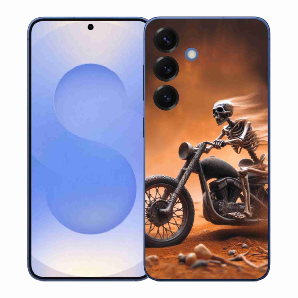 Gélový kryt mmCase na Samsung Galaxy S26+ - kostra na motorke
