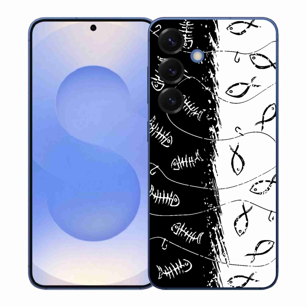 Gélový kryt mmCase na Samsung Galaxy S26+ - kostry a rybky