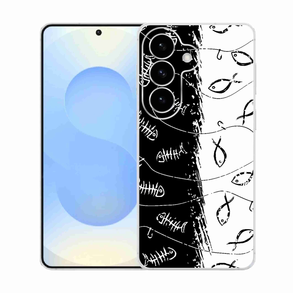 Gélový kryt mmCase na Samsung Galaxy S26 - kostry a rybky