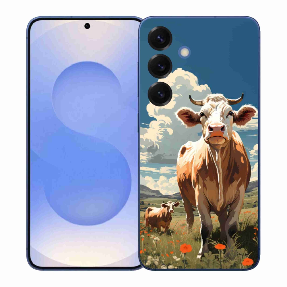 Gélový kryt mmCase na Samsung Galaxy S26+ - kravy na lúke