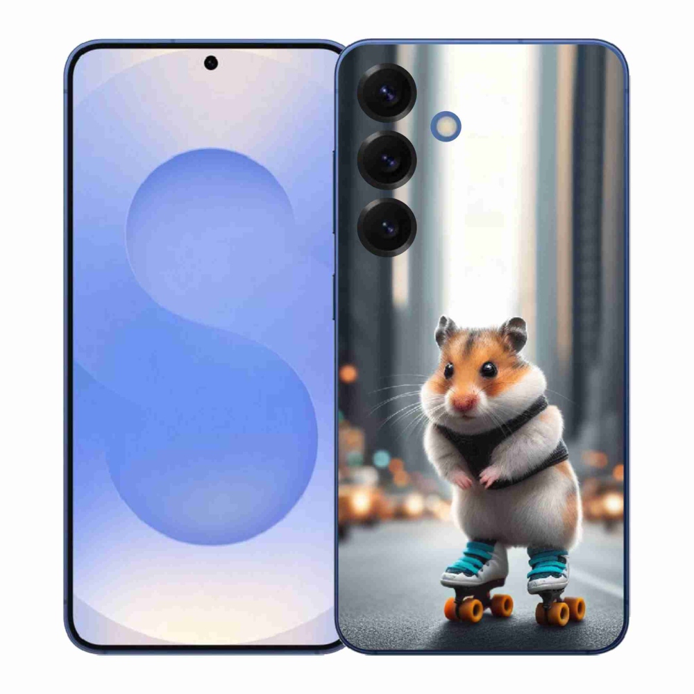 Gélový kryt mmCase na Samsung Galaxy S26+ - škrečok na korčuliach