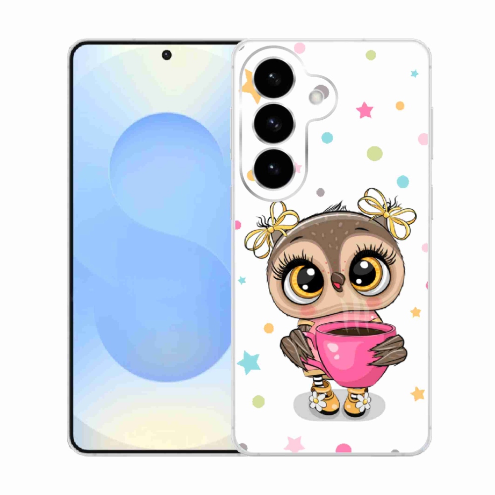 Gélový kryt mmCase na Samsung Galaxy S26 - kreslená sovička