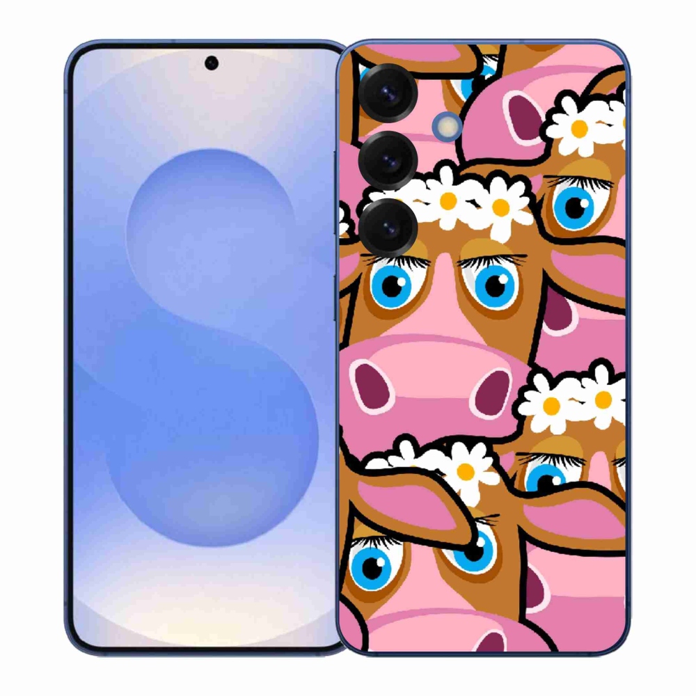 Gélový kryt mmCase na Samsung Galaxy S26+ - kreslené kravičky