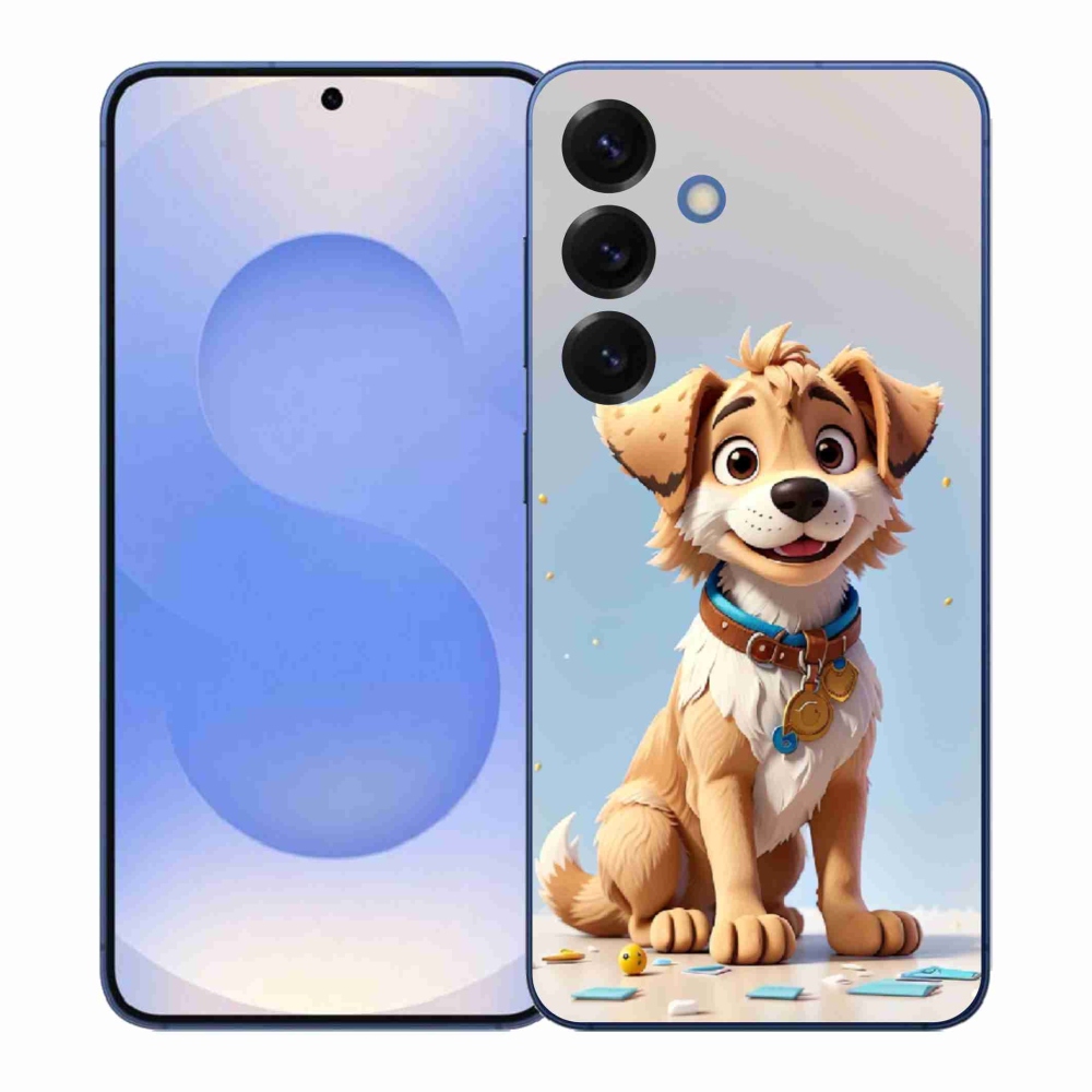 Gélový kryt mmCase na Samsung Galaxy S26+ - kreslené šteňa