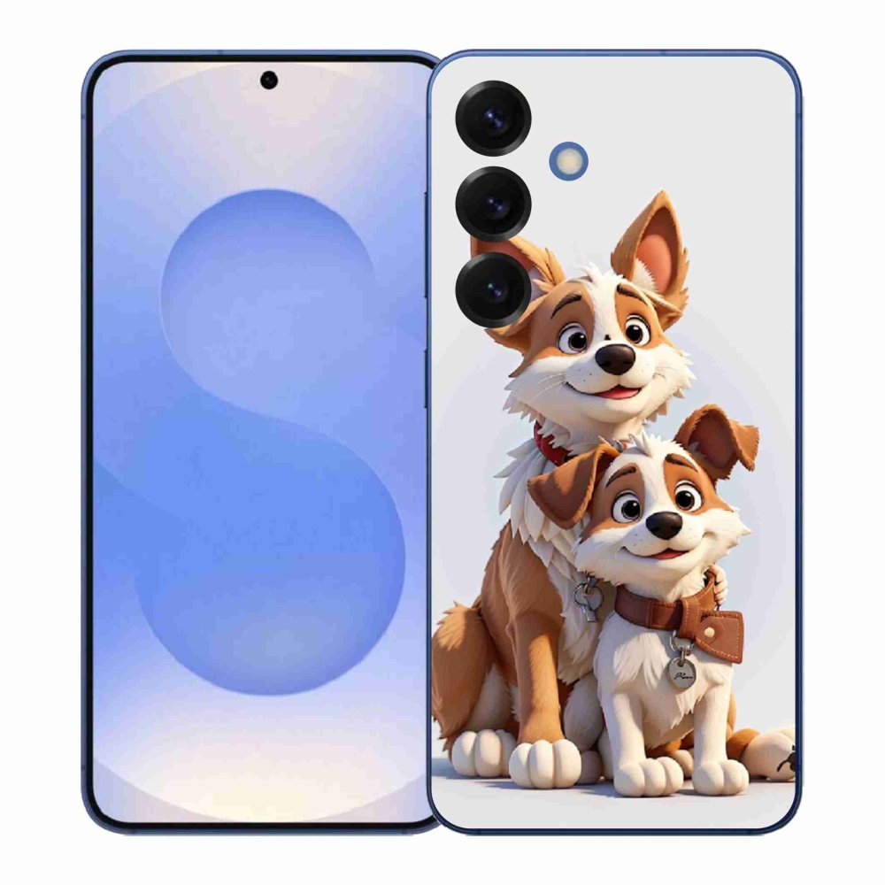 Gélový kryt mmCase na Samsung Galaxy S26+ - kreslenie psy