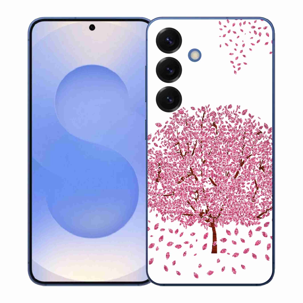 Gélový kryt mmCase na Samsung Galaxy S26+ - kreslený strom s listami