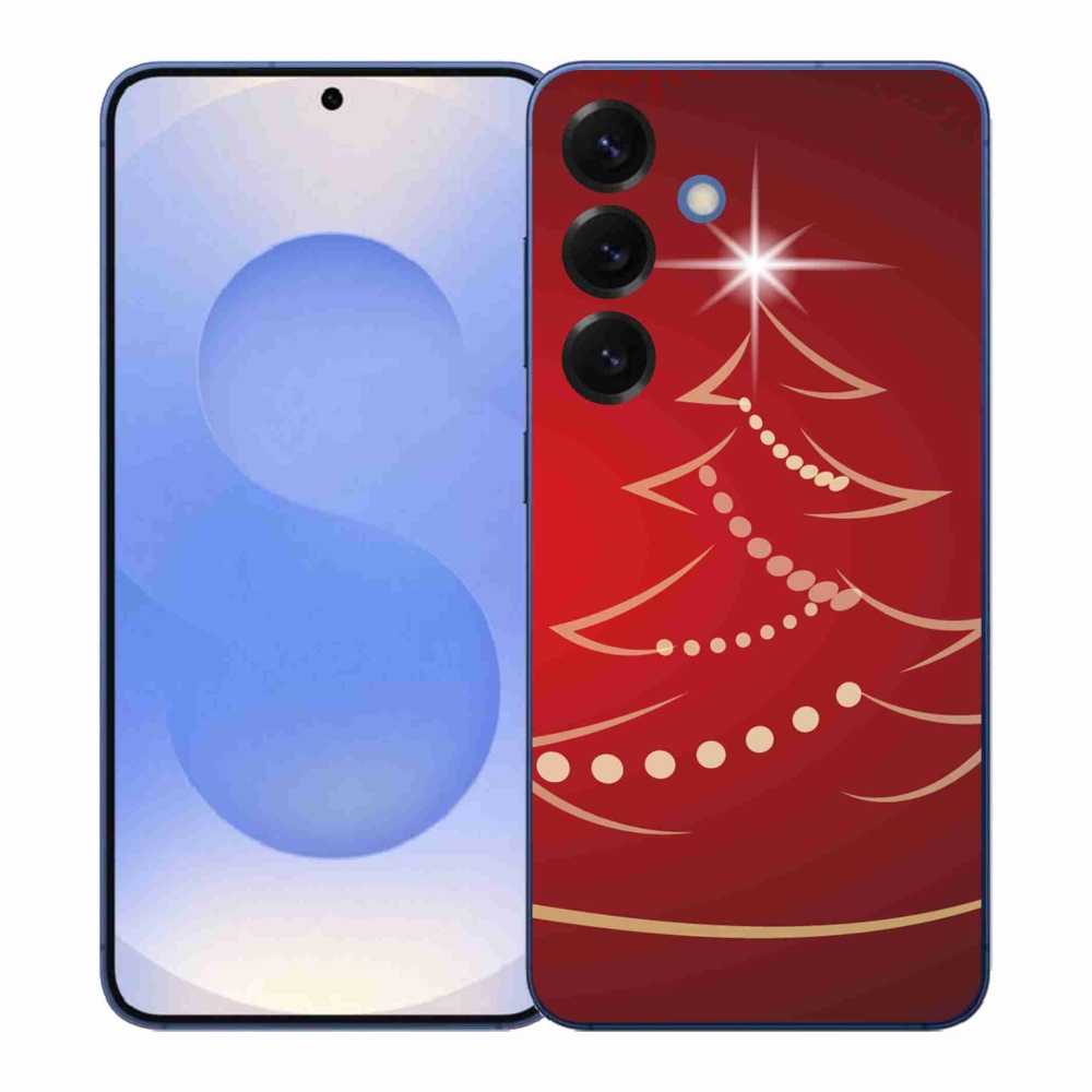 Gélový kryt mmCase na Samsung Galaxy S26+ - kreslený vianočný stromček