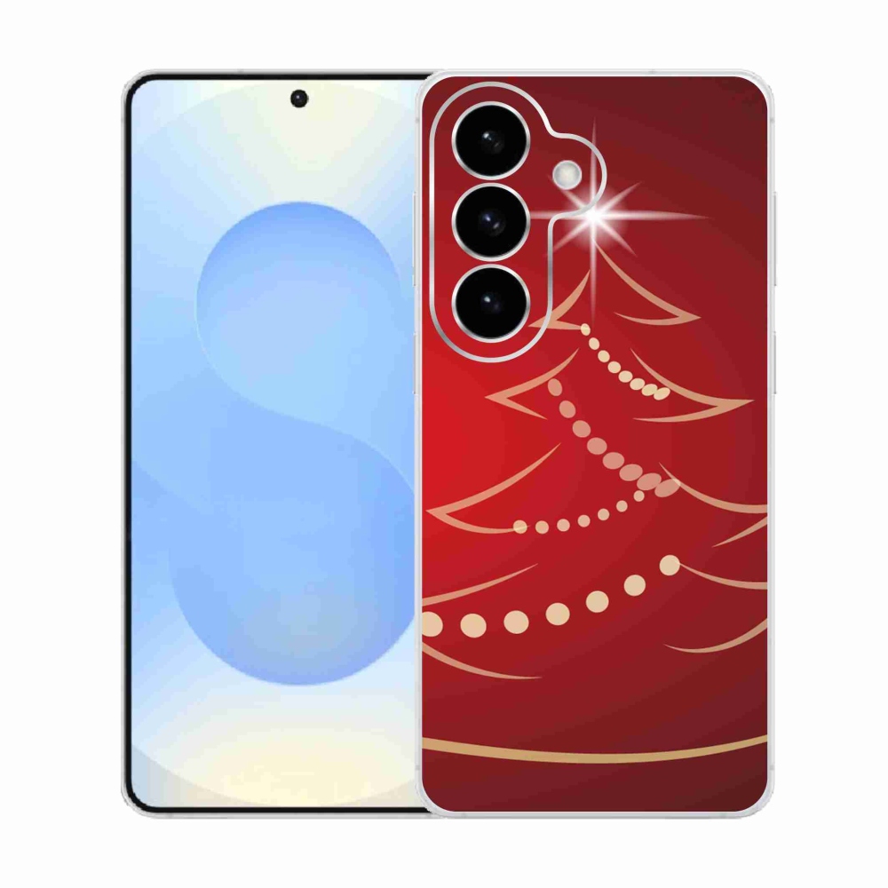 Gélový kryt mmCase na Samsung Galaxy S26 - kreslený vianočný stromček