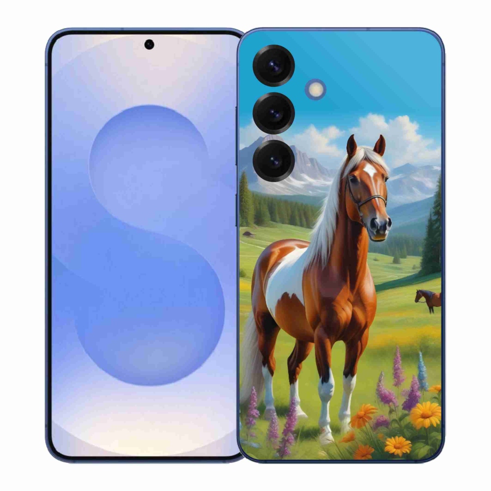 Gélový kryt mmCase na Samsung Galaxy S26+ - kôň na lúke