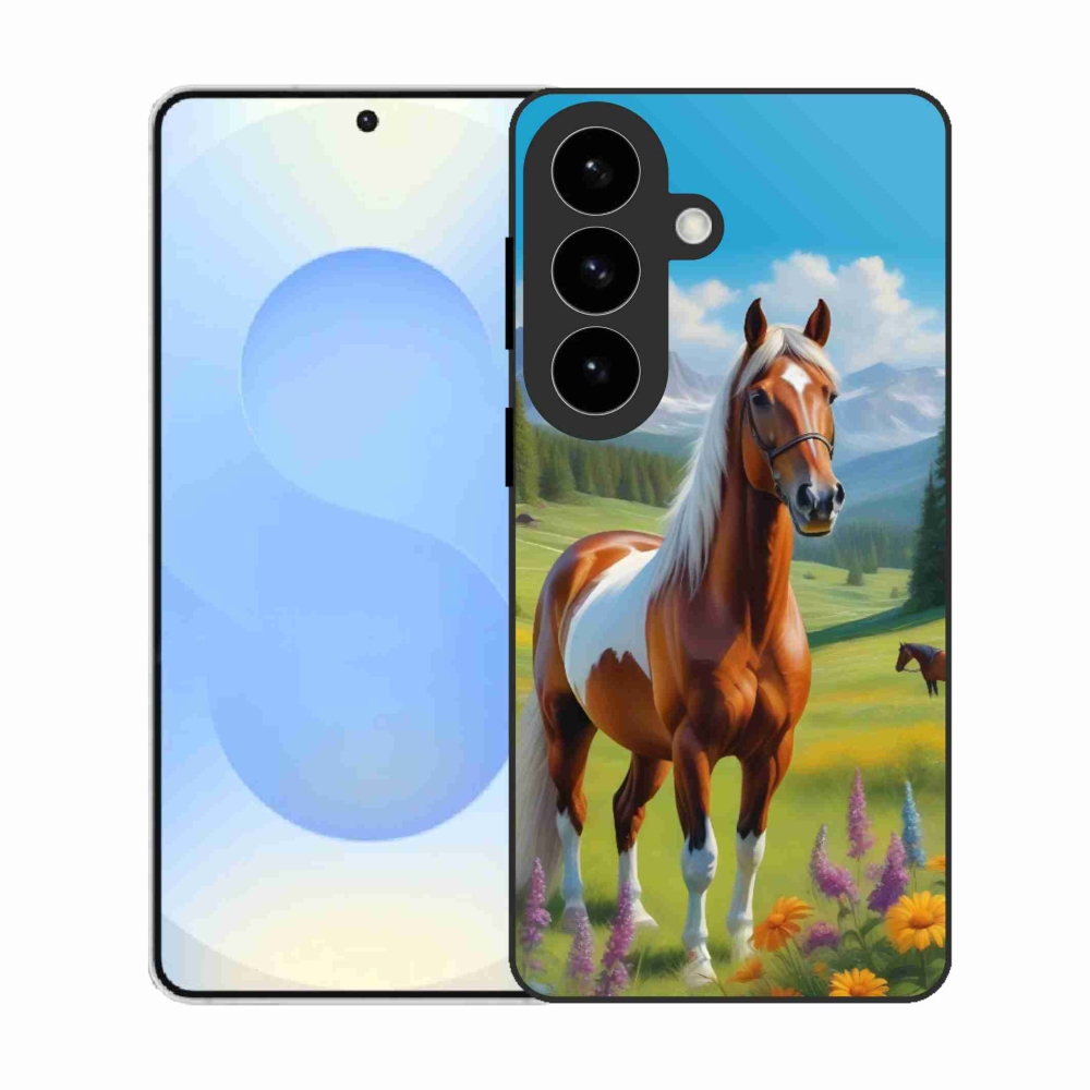 Gélový kryt mmCase na Samsung Galaxy S26 - kôň na lúke