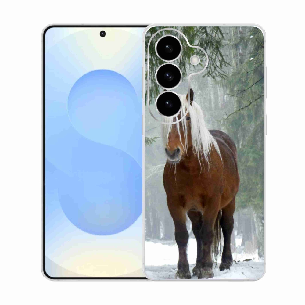 Gélový kryt mmCase na Samsung Galaxy S26 - kôň v lese