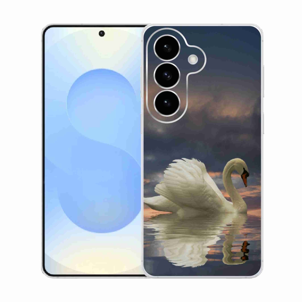 Gélový kryt mmCase na Samsung Galaxy S26 - labuť
