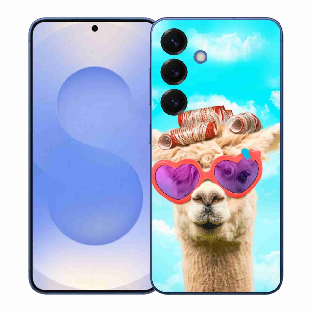 Gélový kryt mmCase na Samsung Galaxy S26+ - lama s okuliarmi