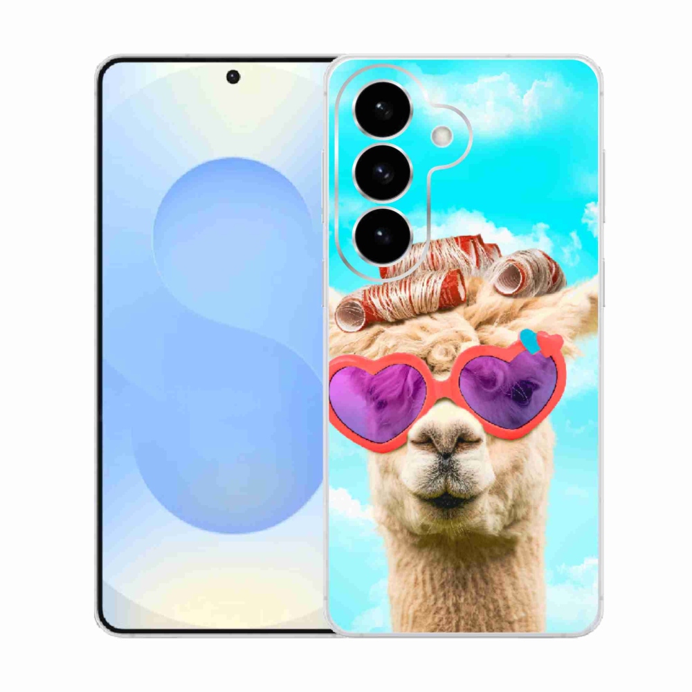 Gélový kryt mmCase na Samsung Galaxy S26 - lama s okuliarmi