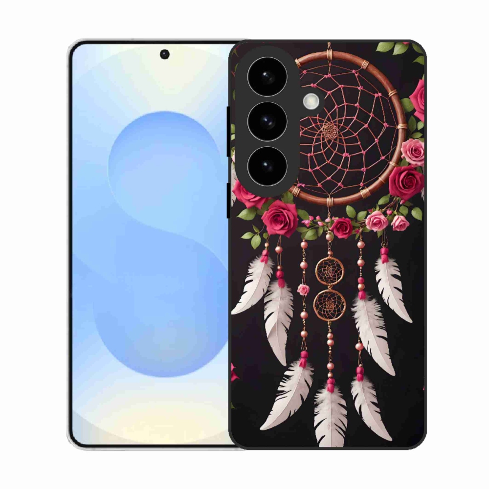 Gélový kryt mmCase na Samsung Galaxy S26 - lapač snov s ružami