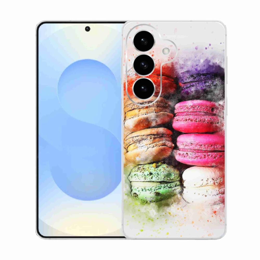 Gélový kryt mmCase na Samsung Galaxy S26 - makrónky