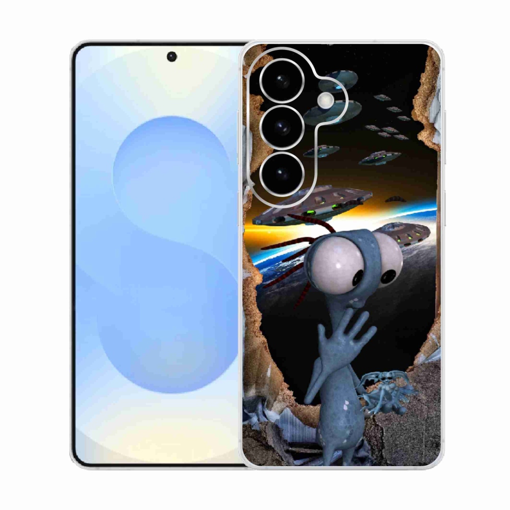 Gélový kryt mmCase na Samsung Galaxy S26 - mimozemšťan