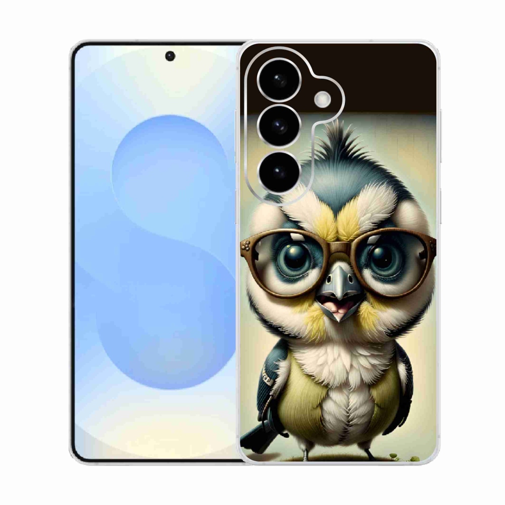 Gélový kryt mmCase na Samsung Galaxy S26 - mláďa s okuliarmi