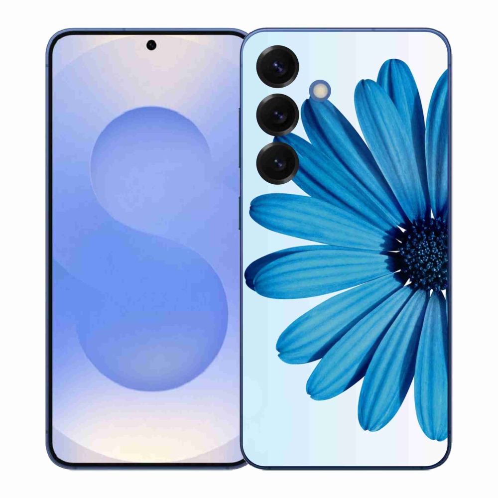 Gélový kryt mmCase na Samsung Galaxy S26+ - modrá margaréta