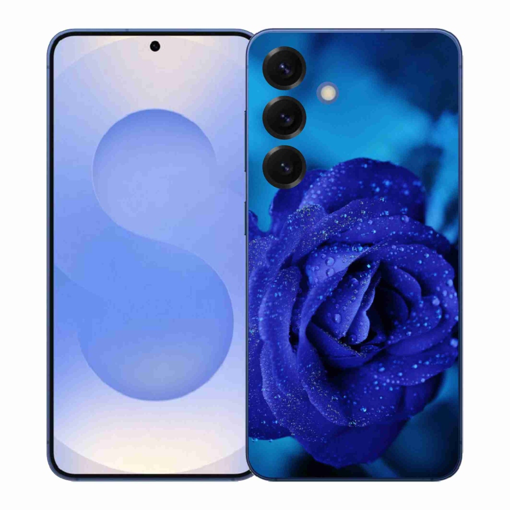 Gélový kryt mmCase na Samsung Galaxy S26+ - modrá ruža