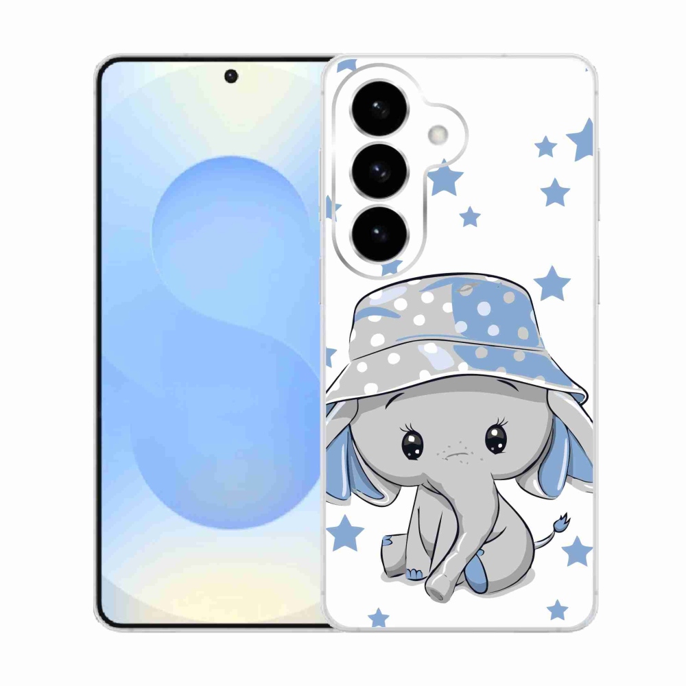 Gélový kryt mmCase na Samsung Galaxy S26 - modrý slon