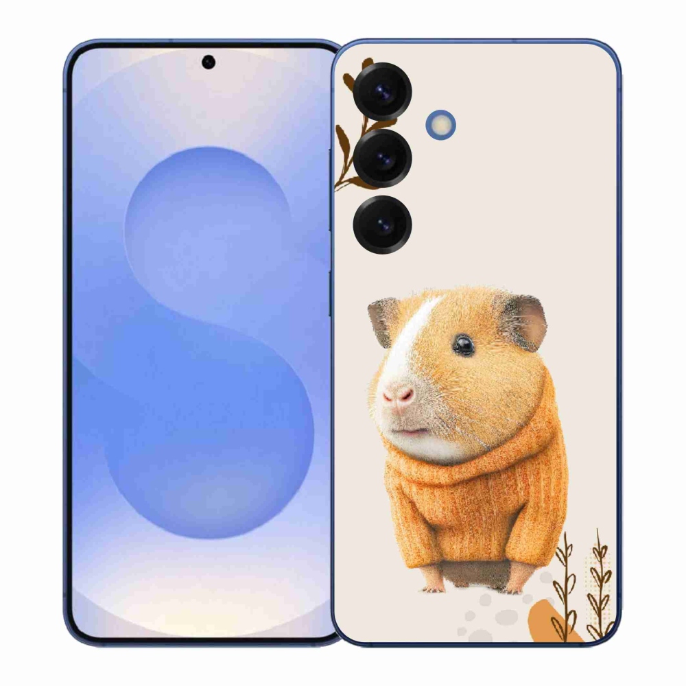 Gélový kryt mmCase na Samsung Galaxy S26+ - morča vo svetri