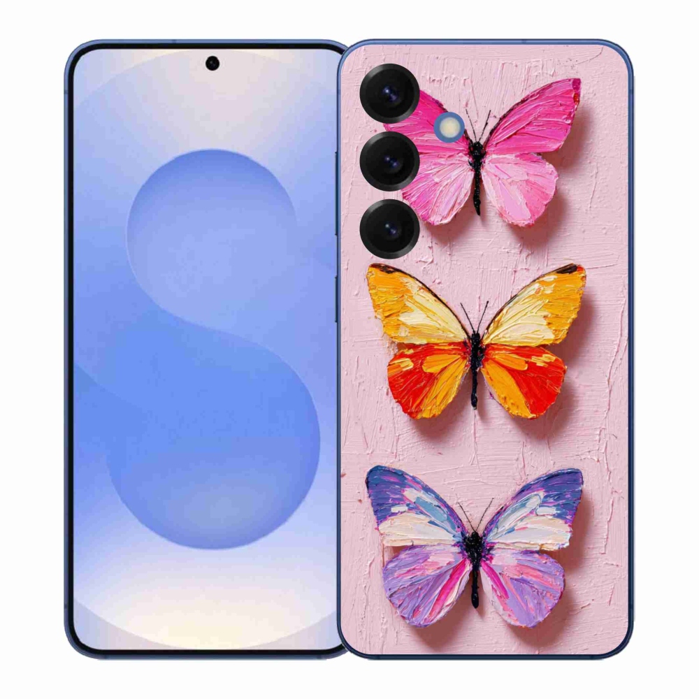 Gélový kryt mmCase na Samsung Galaxy S26+ - motýlia trojica