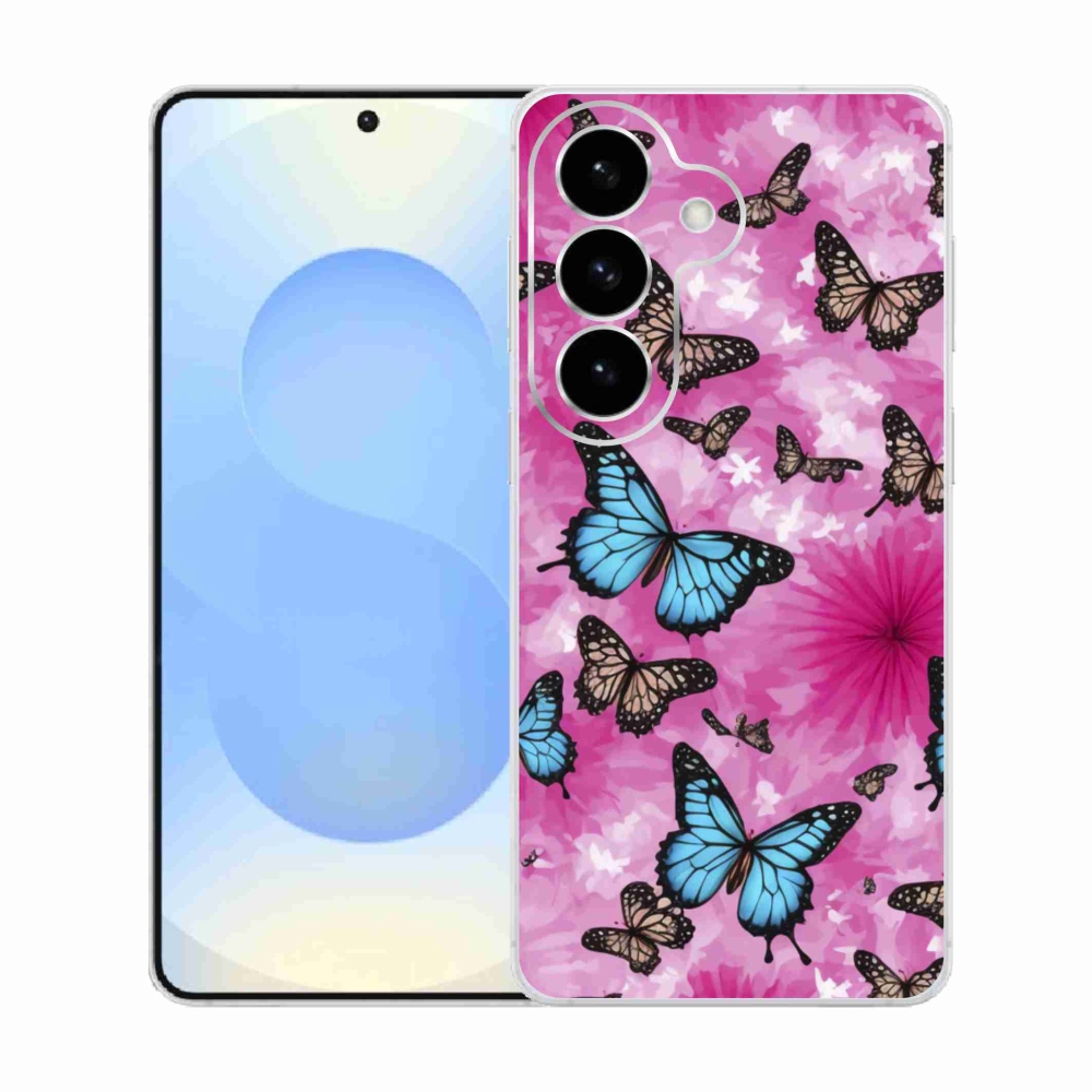 Gélový kryt mmCase na Samsung Galaxy S26 - motýlia záhrada