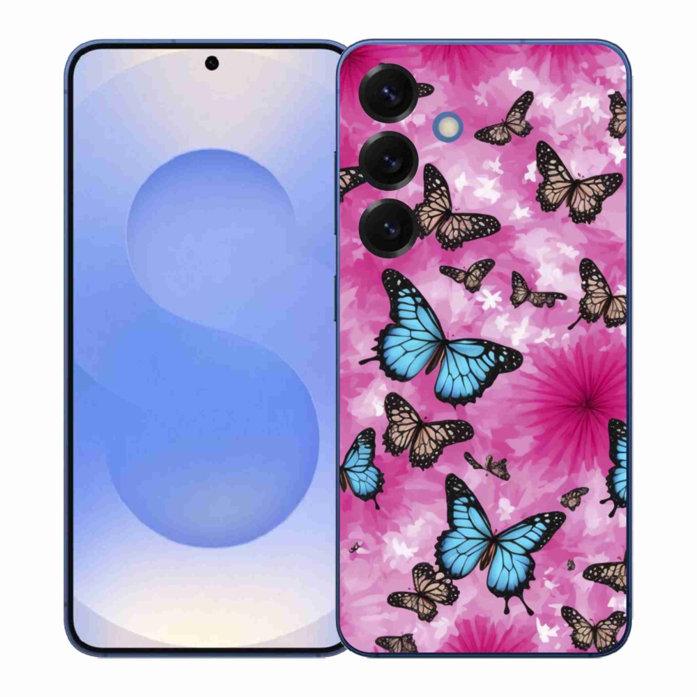 Gélový kryt mmCase na Samsung Galaxy S26+ - motýlia záhrada