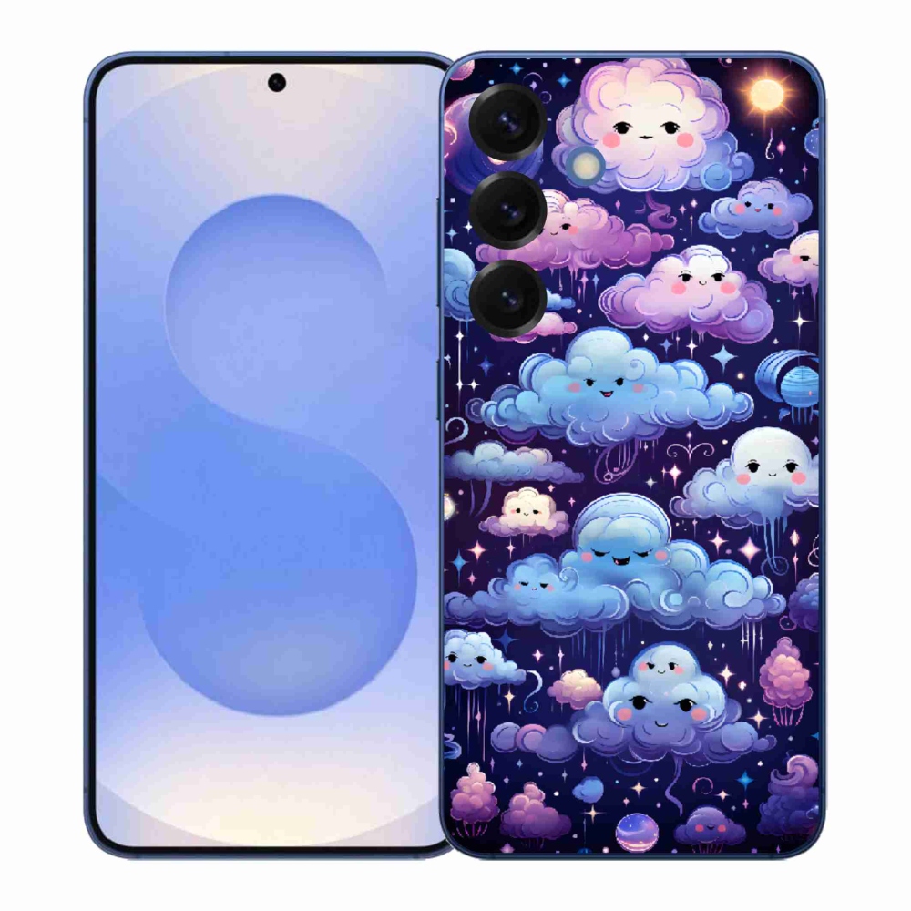 Gélový kryt mmCase na Samsung Galaxy S26+ - mráčiky