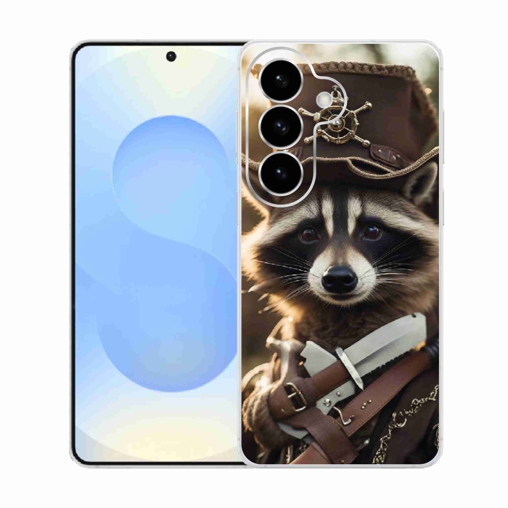 Gélový kryt mmCase na Samsung Galaxy S26 - mýval v uniforme