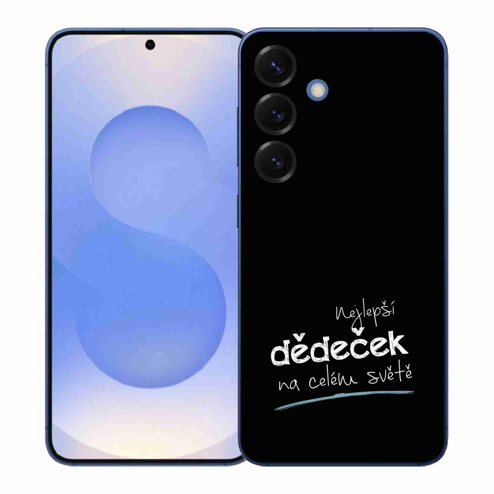 Gélový kryt mmCase na Samsung Galaxy S26+ - najlepší starý otec 3 čierne pozadie