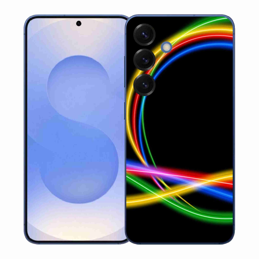 Gélový kryt mmCase na Samsung Galaxy S26+ - neónové kruhy